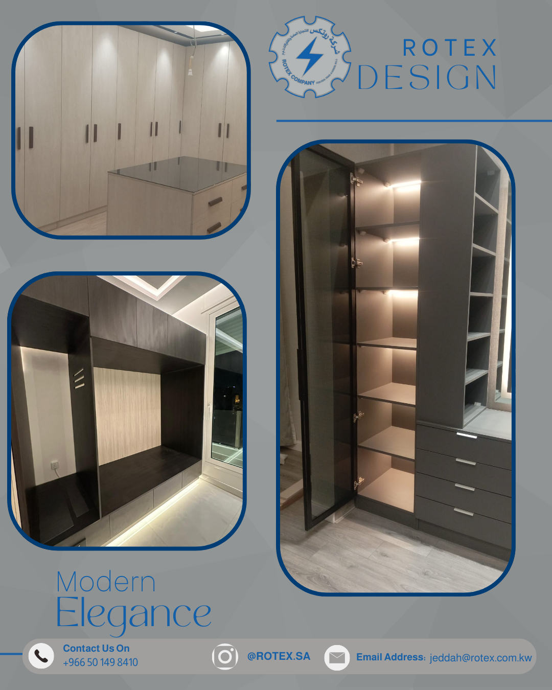 Modern Custom Wardrobes & Storage Cabinets